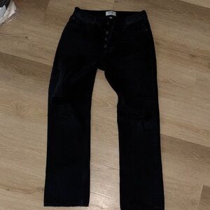 Agolde Aritzia Black Denim Jeans 28